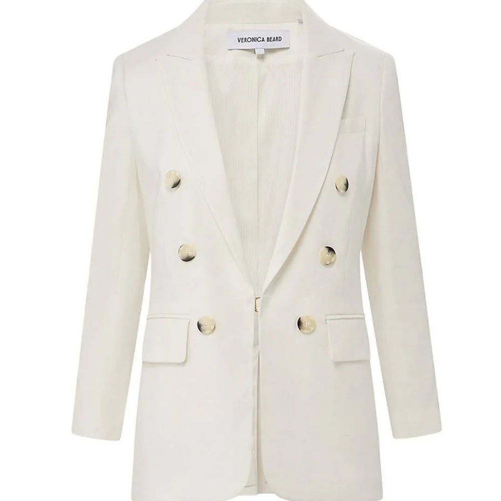 Veronica Beard Linen Dickey Blazer